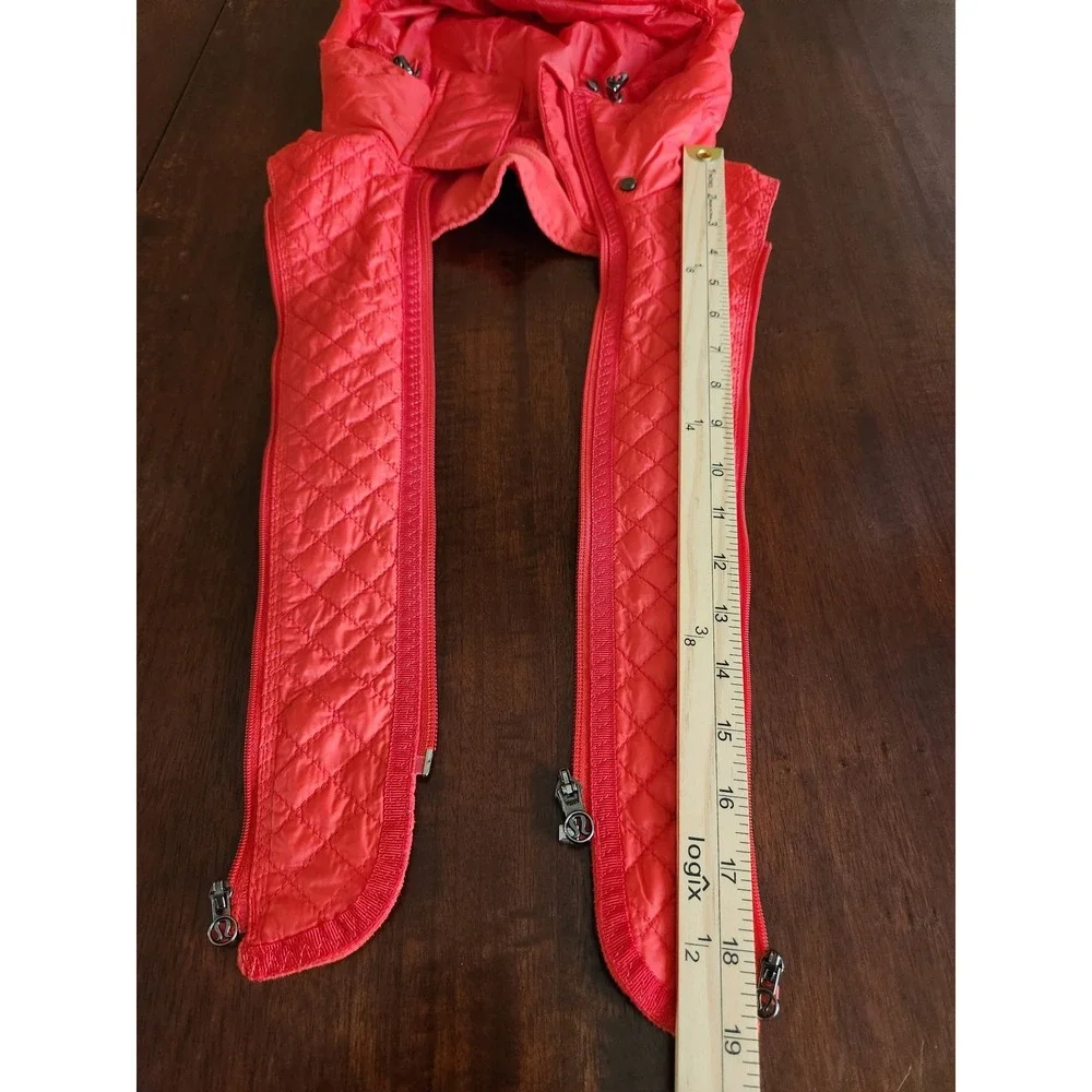 Lululemon Run Bundle Up Goose Down Fleece Removable Hood Love Red Replacement